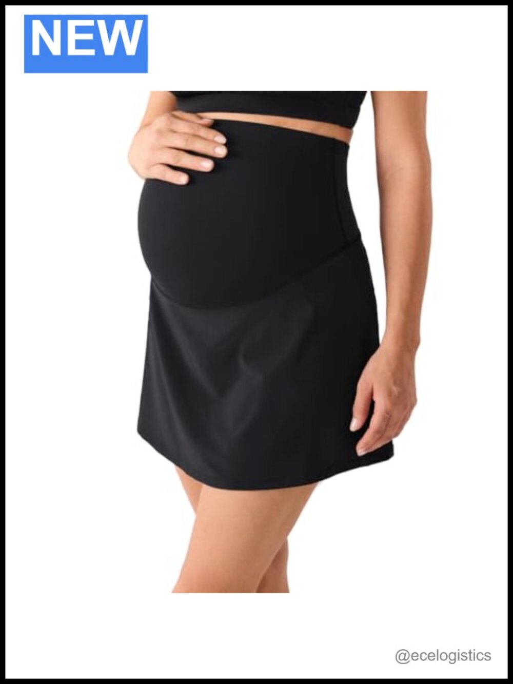 A Line Maternity Tennis Skirt High Waisted Active Skort Buttery Soft